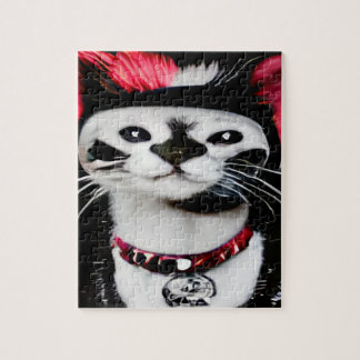 punk kitty jigsaw puzzle