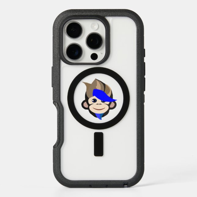 Punk Monkey fun modern trendy Otterbox iPhone Case (Back)