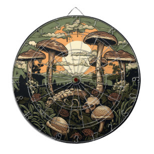 Punk Mushroom Forest Dart Board