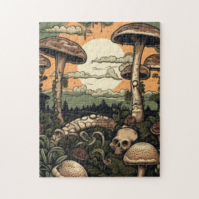 Punk Mushroom Forest Jigsaw Puzzle (Vertical)