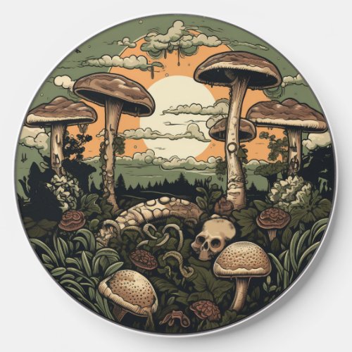 Punk Mushroom Forest Wireless Charger