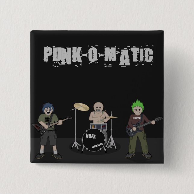 Punk-o-Matic 1 Pinback Button (Front)