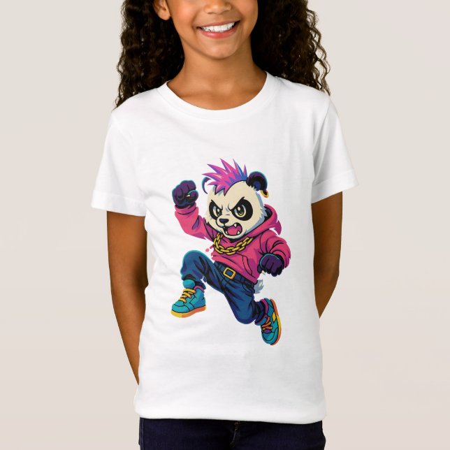 Punk Panda Power T-Shirt (Front)