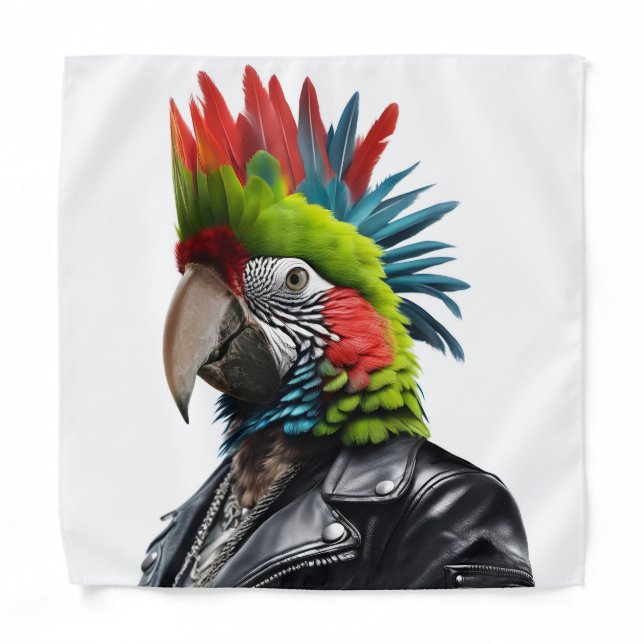 Punk Parrot Bandana (Front)
