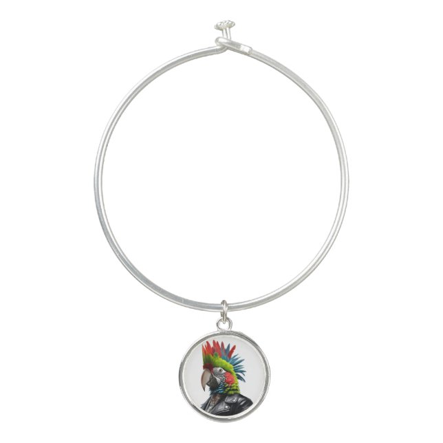 Punk Parrot Bangle Bracelet (Front)