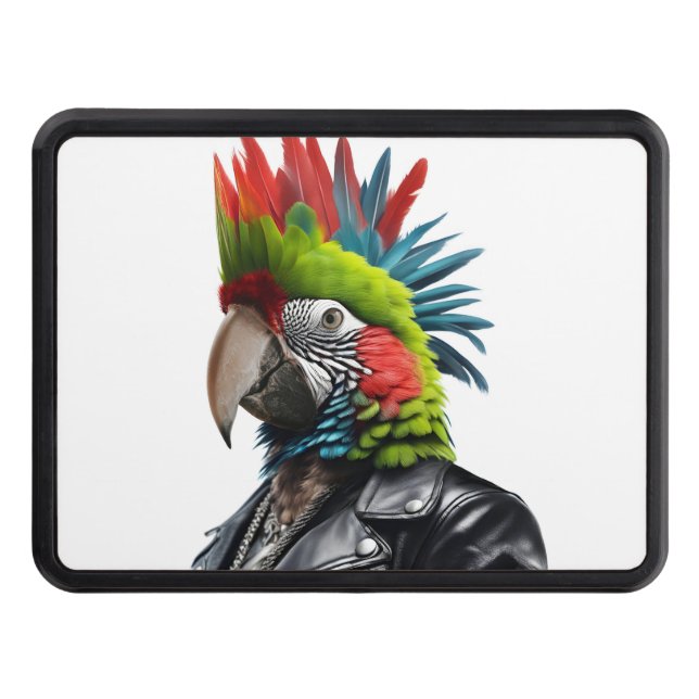 Punk Parrot Hitch Cover (Front)