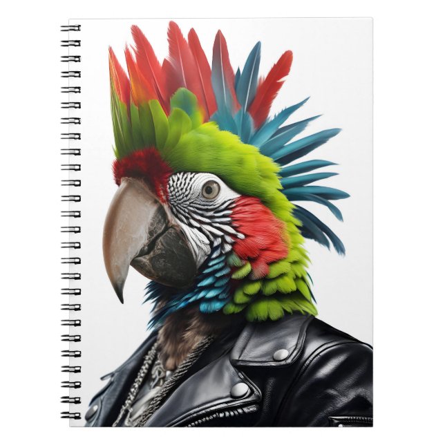 Punk Parrot Notebook (Front)