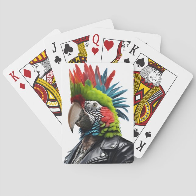 Punk Parrot Poker Cards (Back)