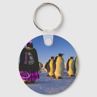 Punk Penguin Keychain