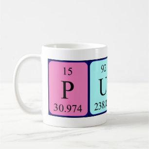 Punk periodic table word mug