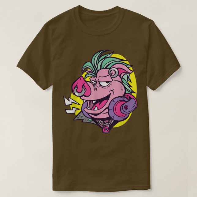 Punk Pig T-Shirt (Design Front)