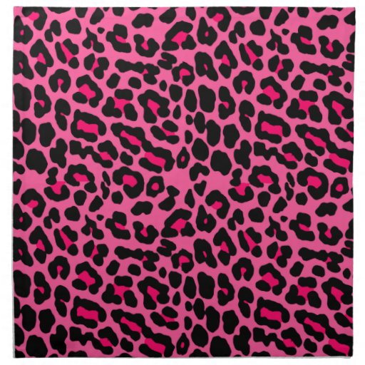 Punk Pink Leopard Print Cloth Napkin | Zazzle