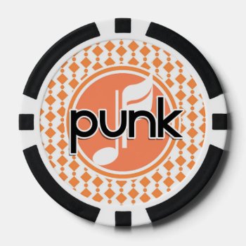 Punk Poker Chips by MusicPlanet at Zazzle