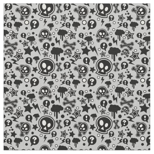 Punk Pop Pattern Fabric