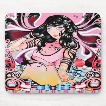 "punk Princess In Candyland" Mousepad by tansydeora at Zazzle