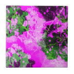 Punk Princess Tile<br><div class="desc">Pink and Green Punk Princess Graffiti design</div>