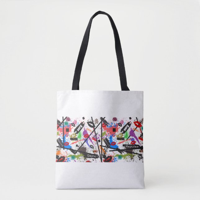Punk Pulse Tote Bag - Turn heads, be a rebel (Front)