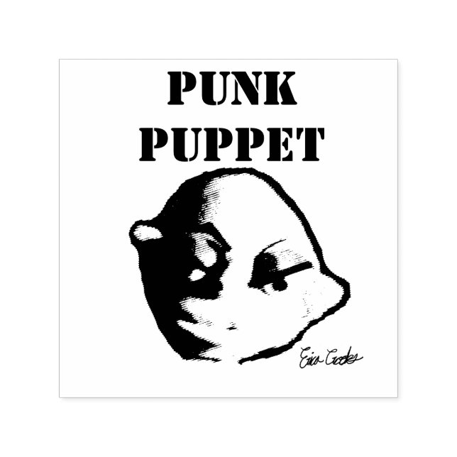 Punk Puppet (Erica Crooks design) Self-inking Stamp (Design)