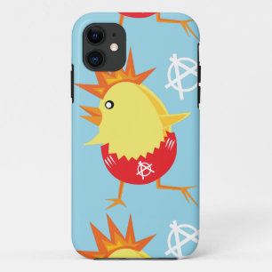 punk rock anarchy easter chick iPhone 11 case