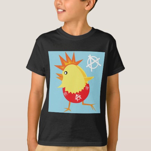 punk rock anarchy easter chick T_Shirt