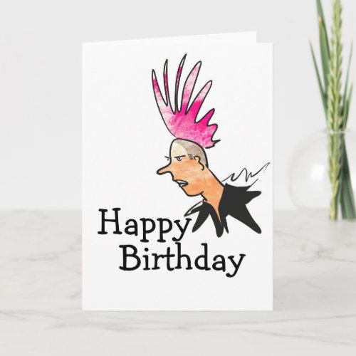 Punk Rock Birthday Card