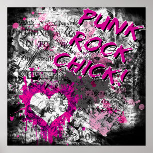Punk Rock Chick Poster