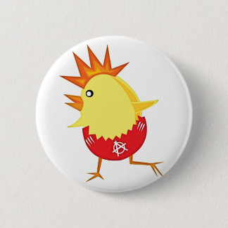 punk_rock_chicken_ pinback button
