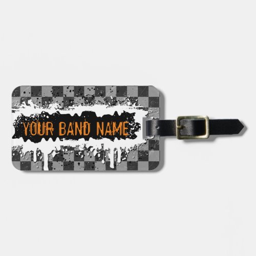 Punk Rock Custom Band Merch Music DJ Musician Swag Luggage Tag