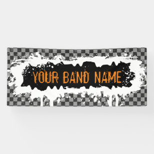 Punk Rock Custom Band Merch Music Gig Musician Ban Banner