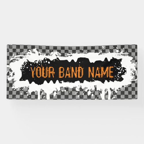 Punk Rock Custom Band Merch Music Gig Musician Ban Banner