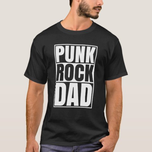 Punk Rock Dad Tattoos Punker Rocker Ska Band Fathe T_Shirt