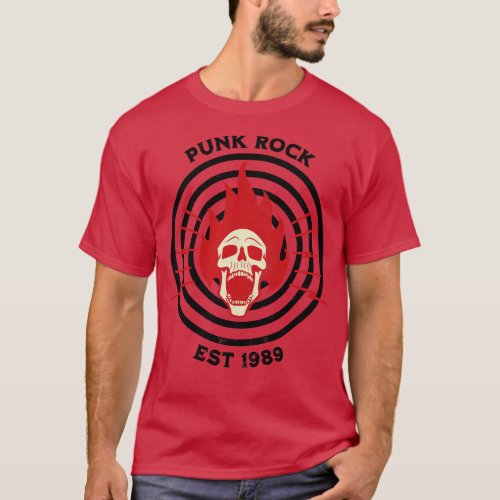Punk Rock Design T_Shirt
