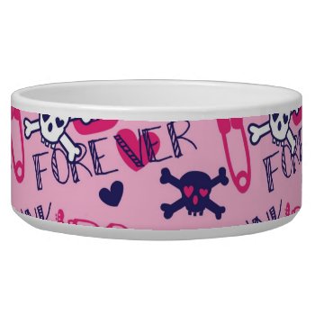 Punk Rock Forever Bowl by StuffOrSomething at Zazzle