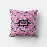 Punk Rock Forever Teen Girl room decor personalize Throw Pillow