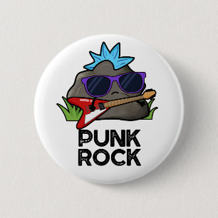 Punk Rock Funny Music Pun  Button