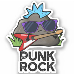 Punk Rock Funny Music Pun  Sticker