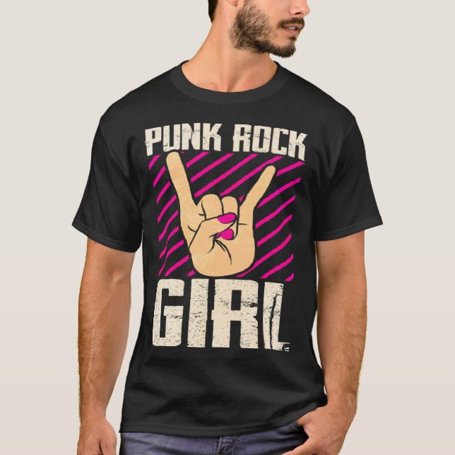Punk Rock Girl  2 T-Shirt (Front)