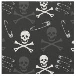 Punk Rock Goth Grunge Skulls Black Fabric