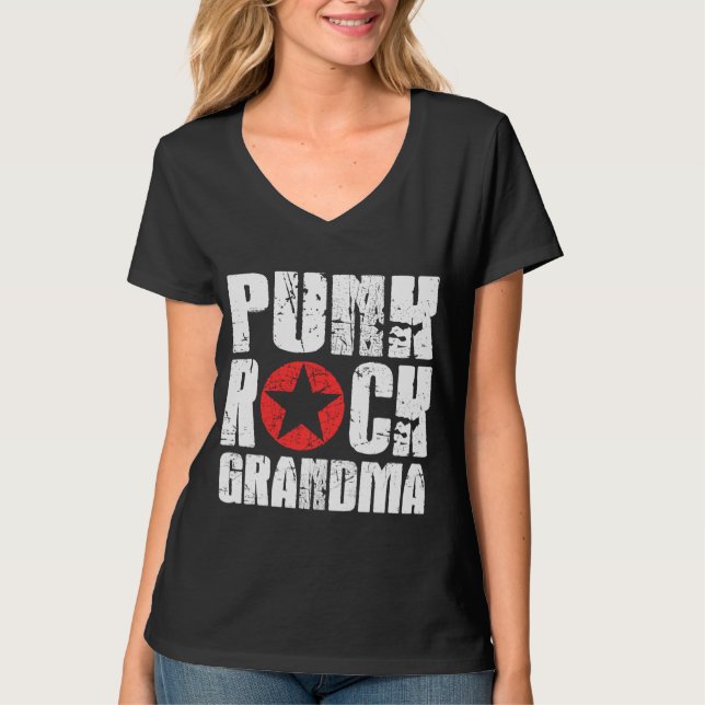 Punk Rock Grandma T-Shirt (Front)