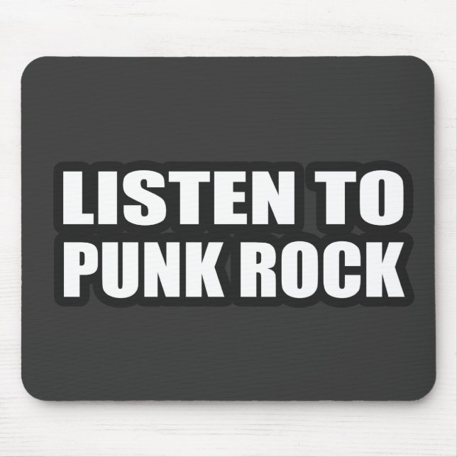 PUNK ROCK guy girl punker punk rocker punks music Mouse Pad (Front)