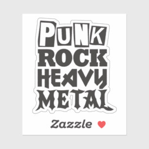 Punk Rock Heavy Metal Sticker