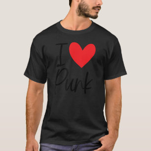 Punk Rock I Love Punk Punker Rocker 80s 90s Plaid T-Shirt
