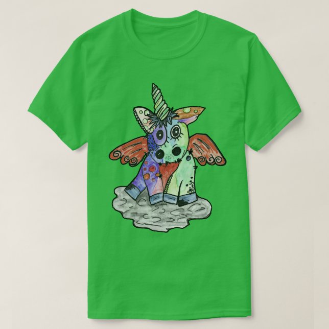 Punk Rock Metal Concert Festival Unicorn  5 T-Shirt (Design Front)