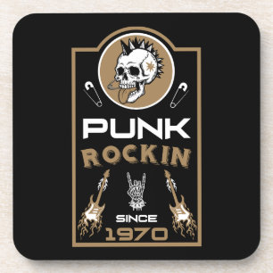 Punk Rock Music Nostalgia Since 1970 Beverage Coaster