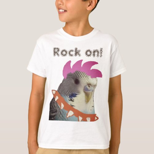 Punk Rock Parakeet T_Shirt