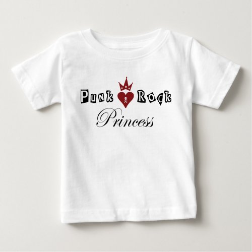 Punk Rock Princess Baby T_Shirt