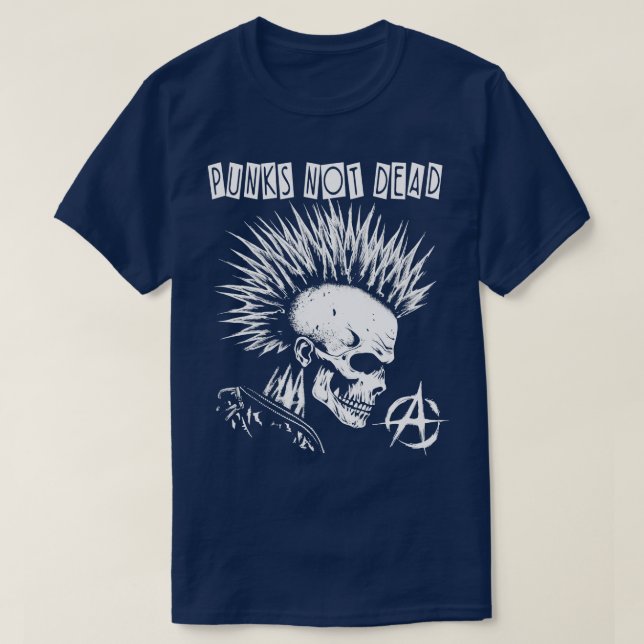 Punk Rock Punks Not Dead T-Shirt (Design Front)