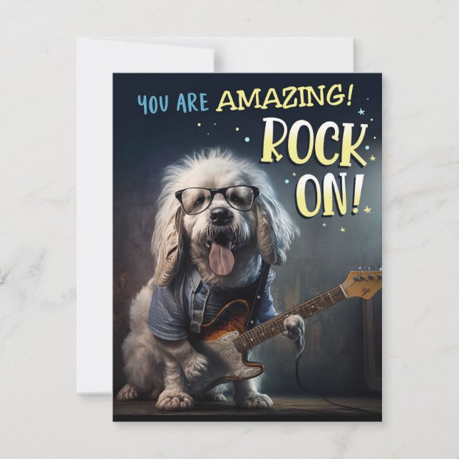 Punk Rock Pup Guitarist Card (Front)