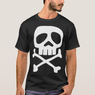 Punk Rock Skull and Bones  1980s Punk Rock Misfit  T-Shirt
