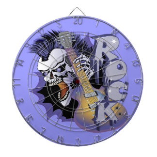 Punk Rock Skull Dartboard With Darts